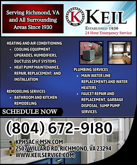 KEIL PLUMBING & HEATING, HENRICO COUNTY, VA