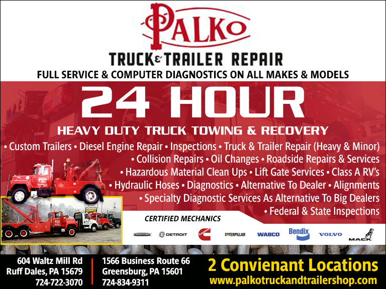 PALKO’S TRUCK & TRAILER SHOP, WESTMORELAND COUNTY, PA