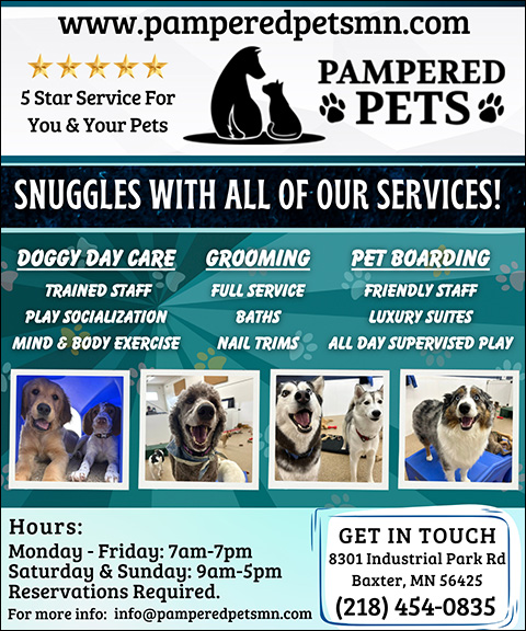 PAMPERED PETS, CROW WING COUNTY, MN