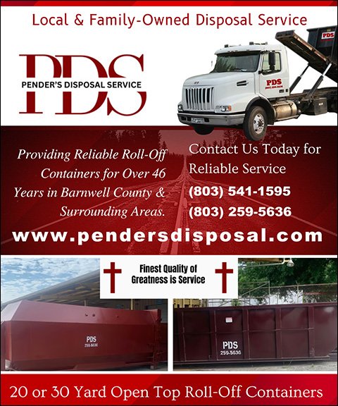 PENDER’S DISPOSAL SERVICE, BARNWELL COUNTY, SC