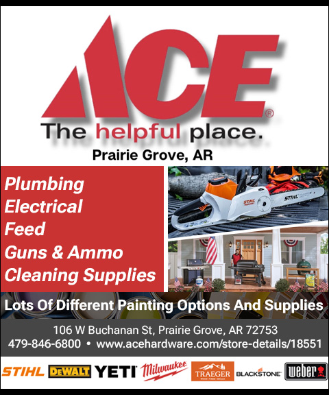 PRAIRIE GROVE ACE HARDWARE, WASHINGTON COUNTY, AR