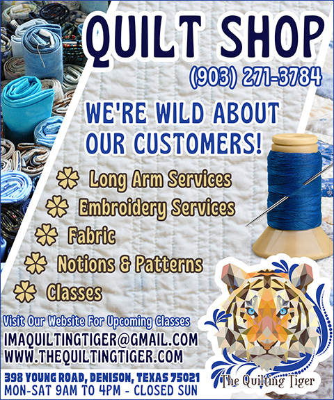 THE QUILTING TIGER, GRAYSON COUNTY, TX