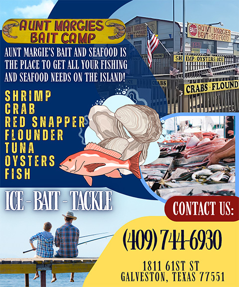 AUNT MARGIE’S BAIT AND SEAFOOD, GALVESTON COUNTY, TX