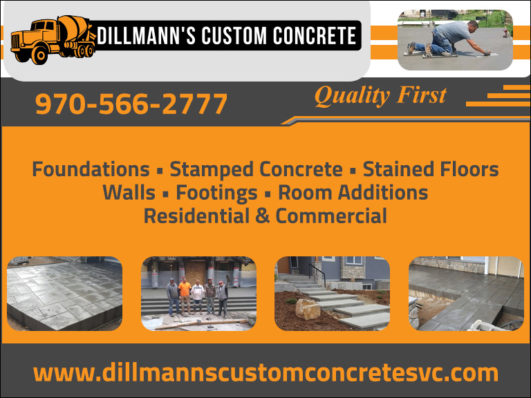 DILLMANN’S CUSTOM CONCRETE, LARIMER COUNTY, CO
