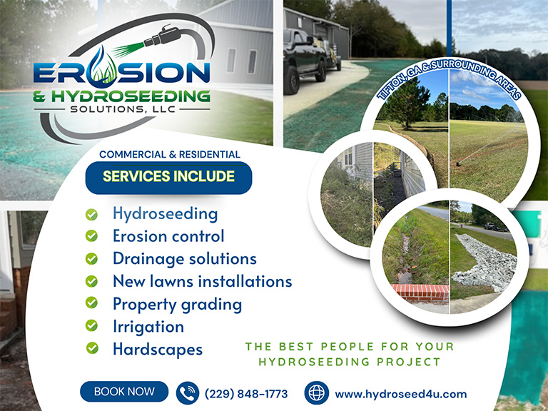 EROSION & HYDROSEEDING SOLUTIONS, TIFT COUNTY, GA
