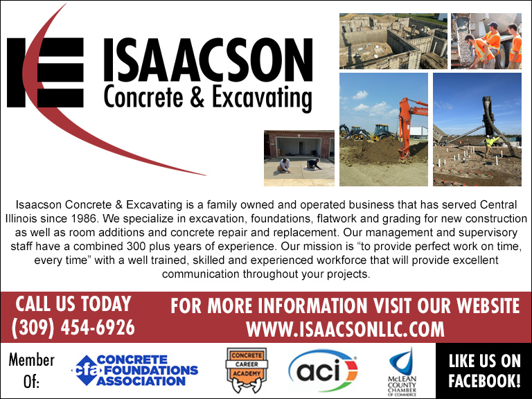 ISAACSON CONCRETE & EXCAVATING, MCCLEAN COUNTY, IL
