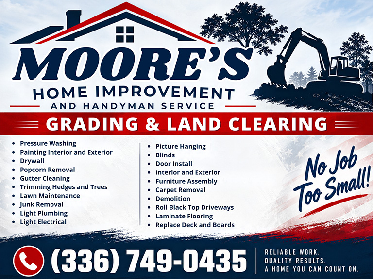 mooreshomeimprovement MOORE’S HOME IMPROVEMENT, FORSYTH COUNTY, NC