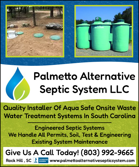 PALMETTO ALTERNATIVE SEPTIC SYSTEMS, YORK COUNTY, SC
