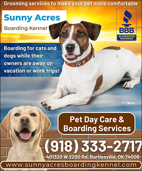 SUNNY ACRES BOARDING KENNEL, WASHINGTON COUNTY, OK