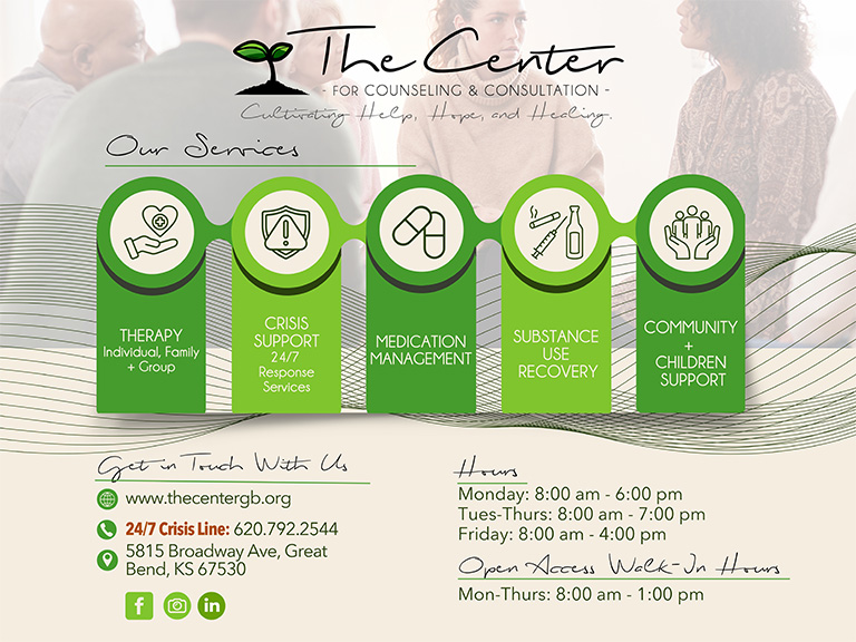 THE CENTER FOR COUNSELING AND CONSULTATION, BARTON COUNTY, KS