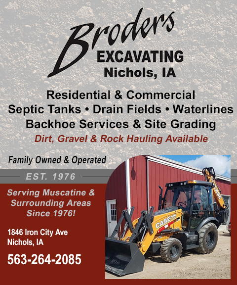BRODERS EXCAVATING, MUSCATINE COUNTY, IA