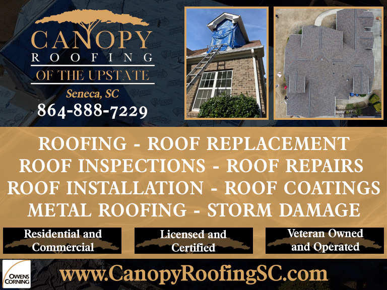 CANOPY ROOFING OF THE UPSTATE, OCONEE COUNTY, SC