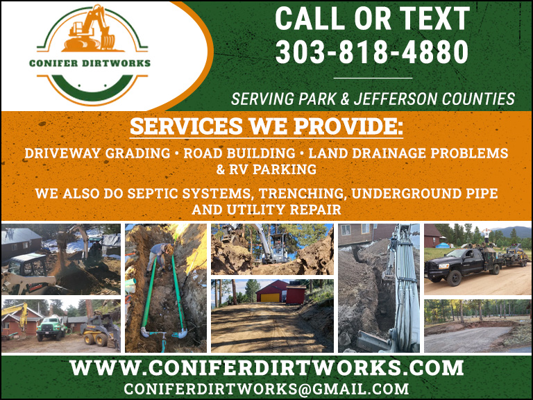 CONIFER DIRTWORKS, PARK COUNTY, CO