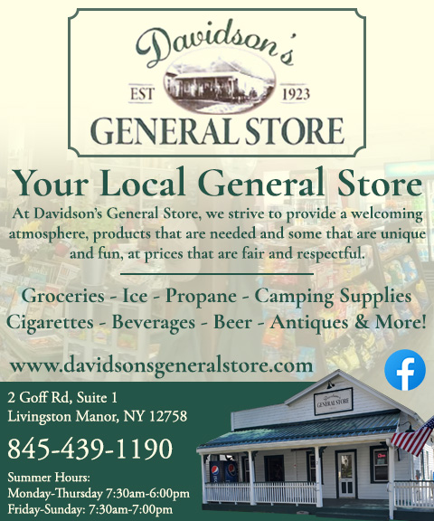 DAVIDSON’S GENERAL STORE, SULLIVAN COUNTY, NY