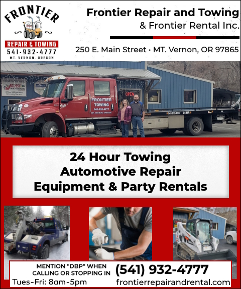frontierequipment FRONTIER EQUIPMENT INC DBA FRONTIER REPAIR & TOWING, GRANT COUNTY, OR