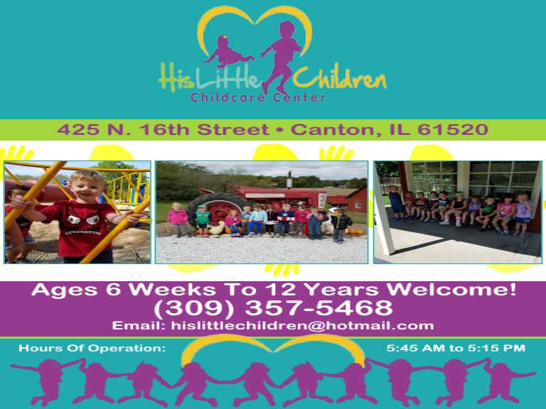 HIS LITTLE CHILDREN CHILDCARE CENTER, FULTON COUNTY, IL