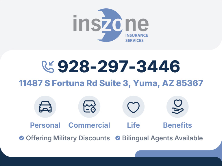 inszoneinsuranceservices INSZONE INSURANCE SERVICES, YUMA COUNTY, AZ