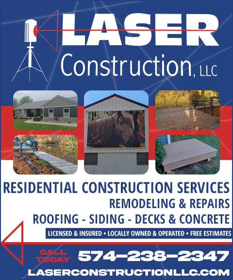 LASER CONSTRUCTION, KOSCIUSKO COUNTY, IN