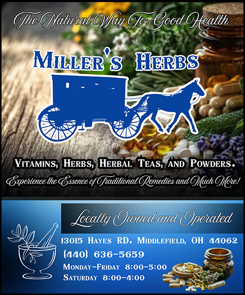 MILLER’S HERBS, GEAUGA COUNTY, OH