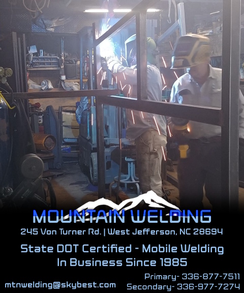 MOUNTAIN WELDING, WATAUGA COUNTY, NC
