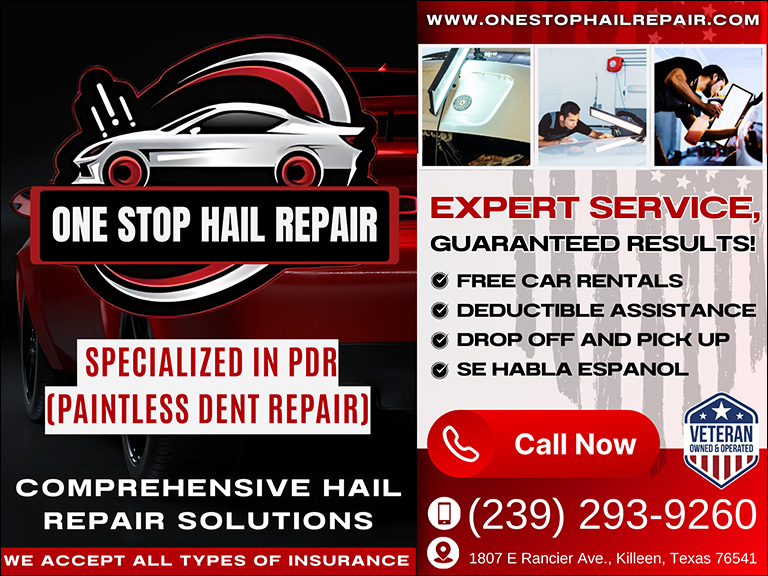 ONE STOP HAIL REPAIR, Bell County, TX