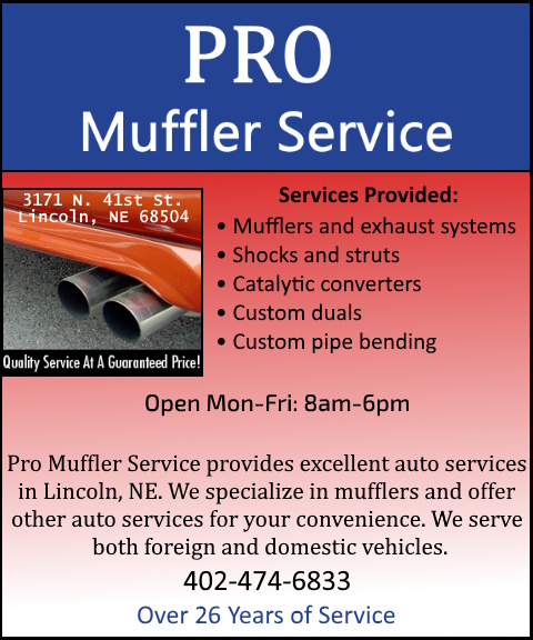 PRO MUFFLER SERVICE, LANCASTER COUNTY, NE