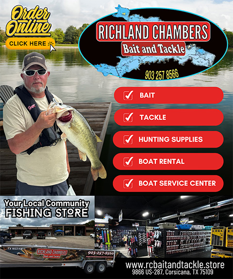 RICHLAND CHAMBERS BAIT AND TACKLE, NAVARRO COUNTY, TX