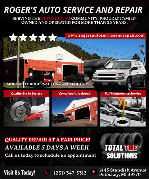 ROGER’S AUTO SERVICE AND REPAIR, EMMET COUNTY, MI