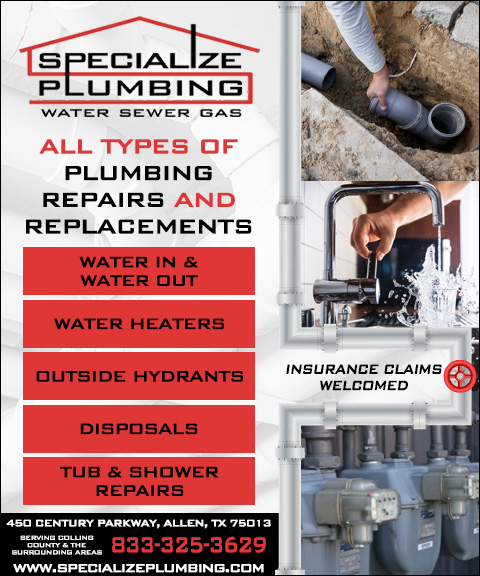 SPECIALIZE PLUMBING, COLLIN COUNTY, TX