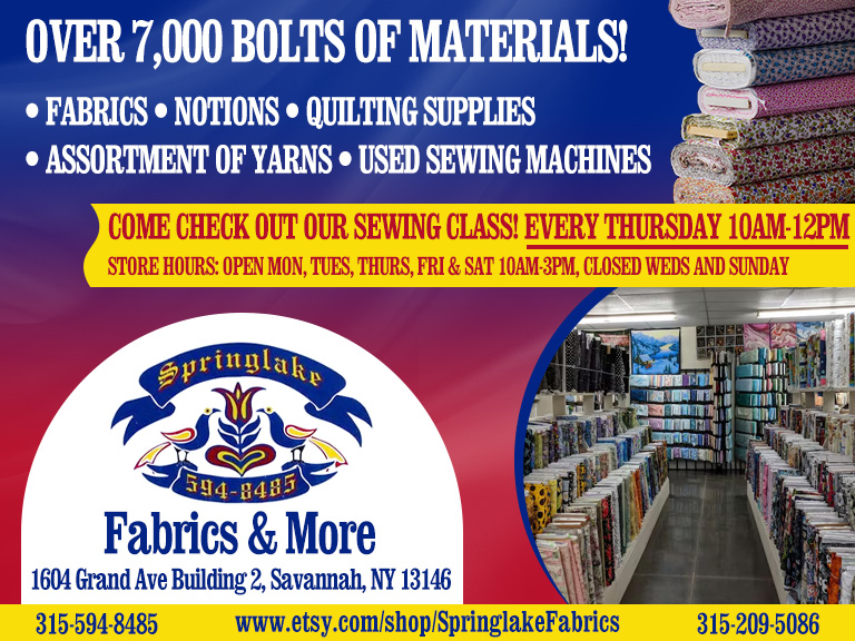 SPRING LAKE FABRICS, WAYNE COUNTY, NY