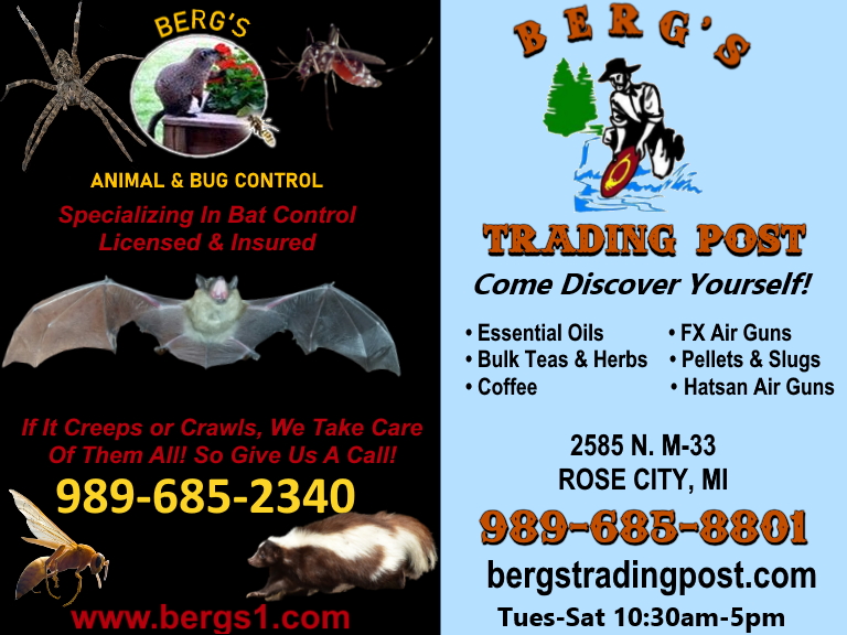 BERG’S ANIMAL & BUG CONTROL/BERG’S TRADING POST, OGEMAW COUNTY, MI