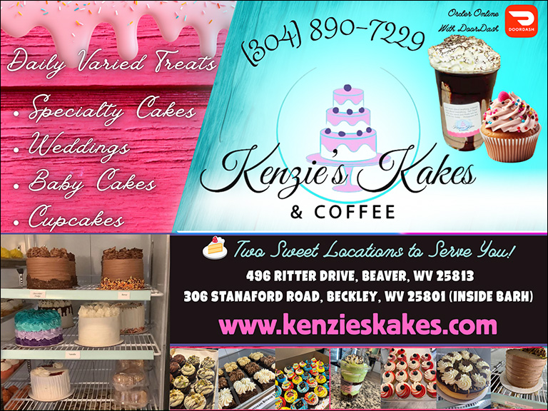 KENZIE’S KAKES & COFFEE, RALEIGH COUNTY, WV
