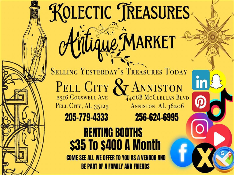 kolectictreasuresantiques4 KOLECTIC TREASURES ANTIQUES, CALHOUN COUNTY, AL