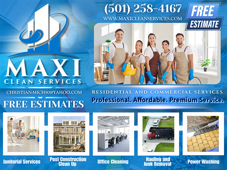 MAXI-CLEAN SERVICES, PULASKI COUNTY, AR