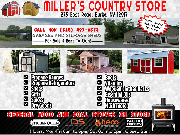 MILLER’S COUNTRY STORE, FRANKLIN COUNTY, NY