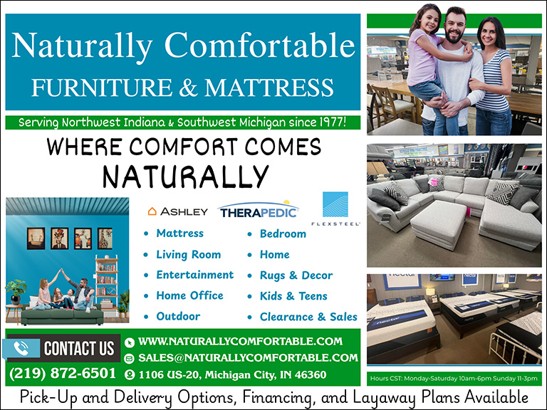 NATURALLY COMFORTABLE FURNITURE & MATTRESS, LAPORTE COUNTY, IN