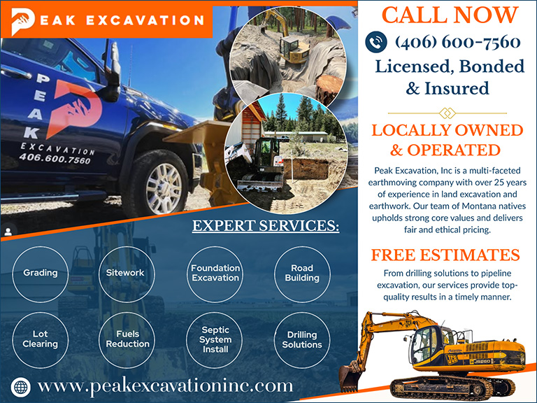 PEAK EXCAVATION, GALLATIN COUNTY, MT