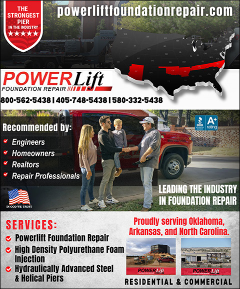 POWERLIFT FOUNDATION REPAIR, CARTER COUNTY, OK