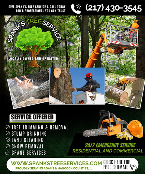 SPANK’S TREE SERVICE, ADAMS COUNTY, IL