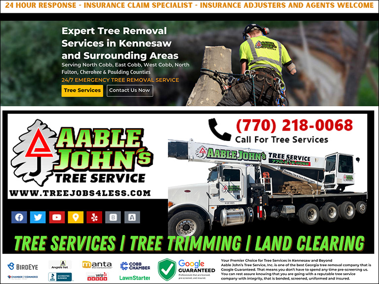 AABLE JOHN’S TREE SERVICE, COBB COUNTY, GA