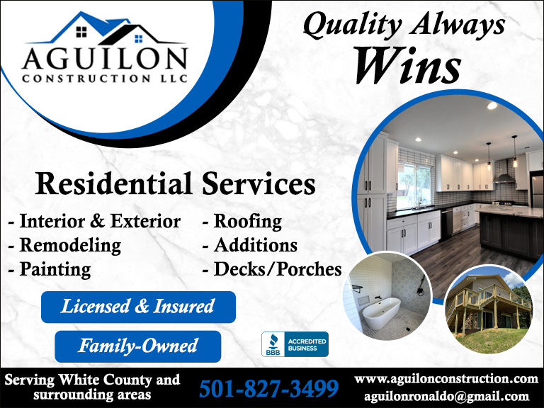 AGUILON CONSTRUCTION, WHITE COUNTY, AR