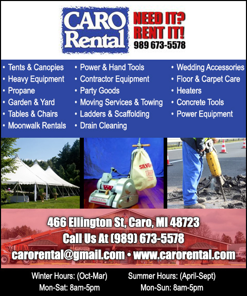 CARO RENTAL, TUSCOLA COUNTY, MI
