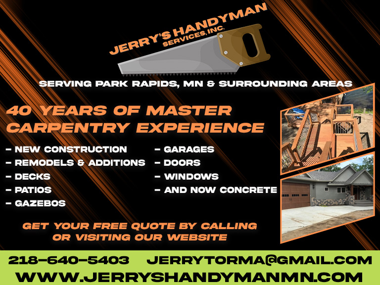 JERRY’S HANDYMAN SERVICE, HUBBARD COUNTY, MN