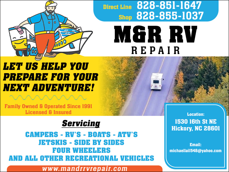 M & R RV REPAIR, CATAWBA COUNTY, NC