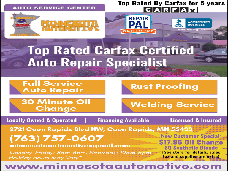 MINNESOTA AUTOMOTIVE, ANOKA COUNTY, MN
