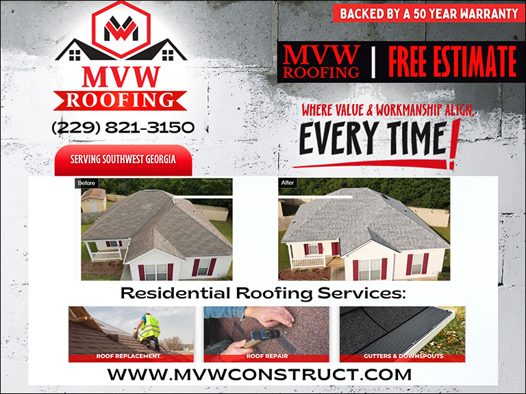 MVW ROOFING, WORTH COUNTY, GA