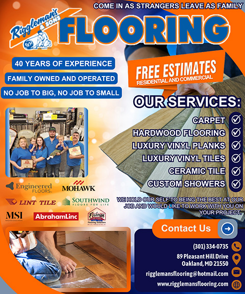 RIGGLEMAN’S & SONS FLOORING, GARRETT COUNTY, MD