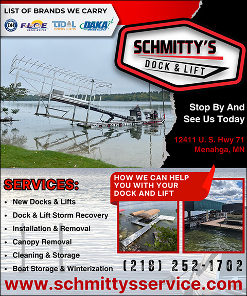 SCHMITTY’S DOCK & LIFT, HUBBARD COUNTY, MN