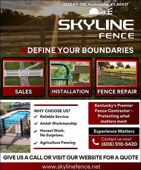 SKYLINE FENCE, Lincoln COUNTY, KY