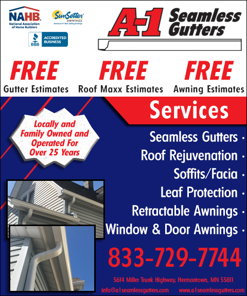 A-1 SEAMLESS GUTTERS, ST. LOUIS COUNTY, MN